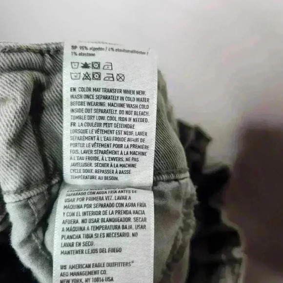 American Eagle women's highest rise mom short light sage green shorts size 4 - Picture 3 of 7